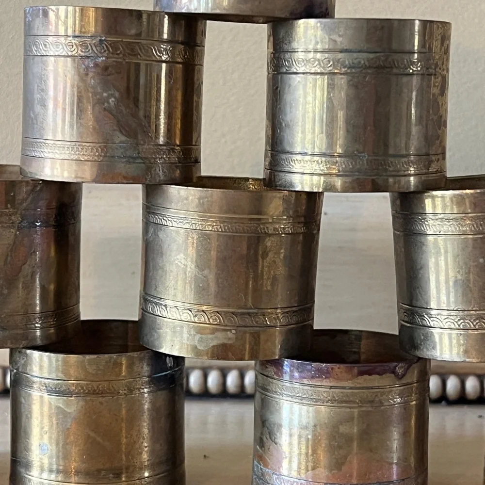 Vintage Brass Napkin Holders